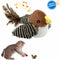 Interactive Cat Toy, Chirping Bird with Feather 
